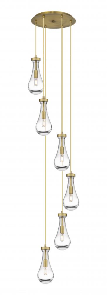 Contemporary Multi Light Pendant from the Owego Collection