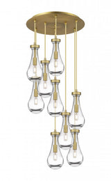 Contemporary Multi Light Pendant from the Owego Collection