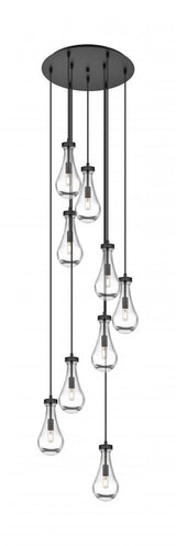 Contemporary Multi Light Pendant from the Owego Collection