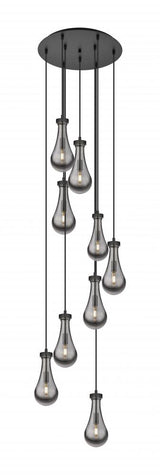 Contemporary Multi Light Pendant from the Owego Collection