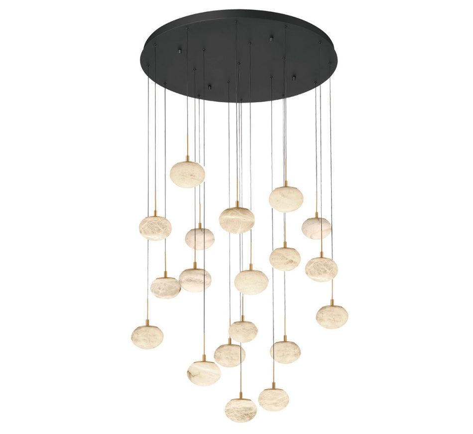 19 Light Chandelier from the Calcolo Collection