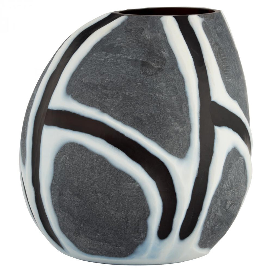 Calle Vase | Black | White | Grey