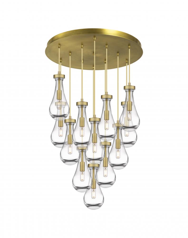Contemporary Multi Light Pendant from the Owego Collection