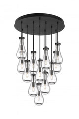 Contemporary Multi Light Pendant from the Owego Collection