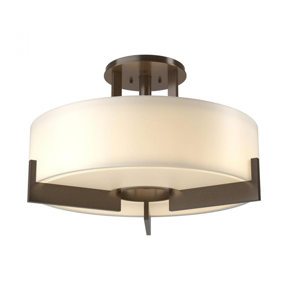Contemporary Drum Shade Semi-Flush Mount from the Axis Collection