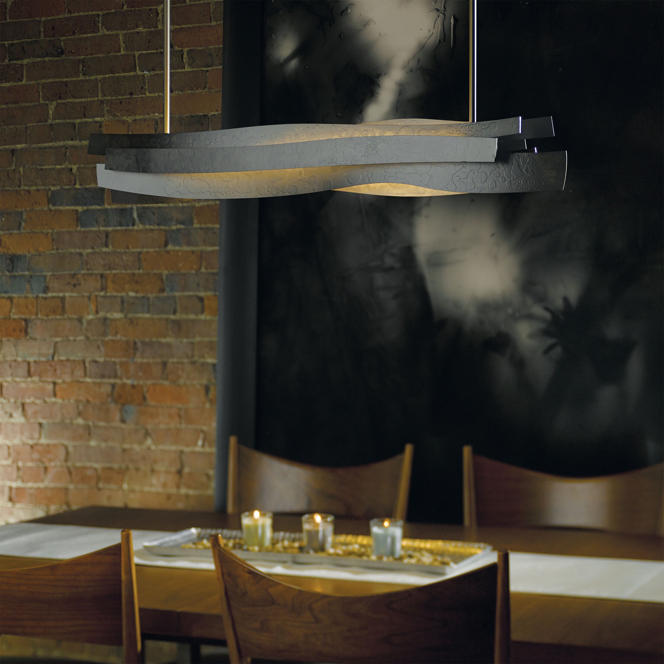 Contemporary Linear Pendant from the Landscape Collection