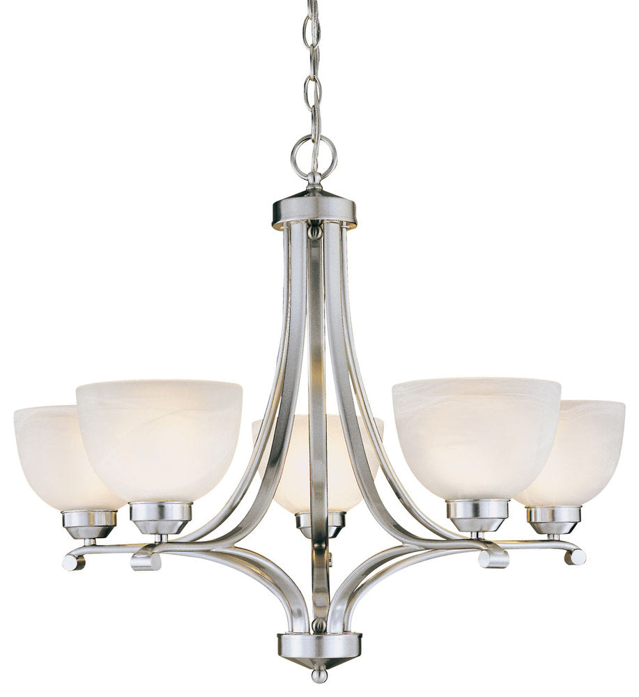 Transitional 5 Light Chandelier from the Paradox™ Collection