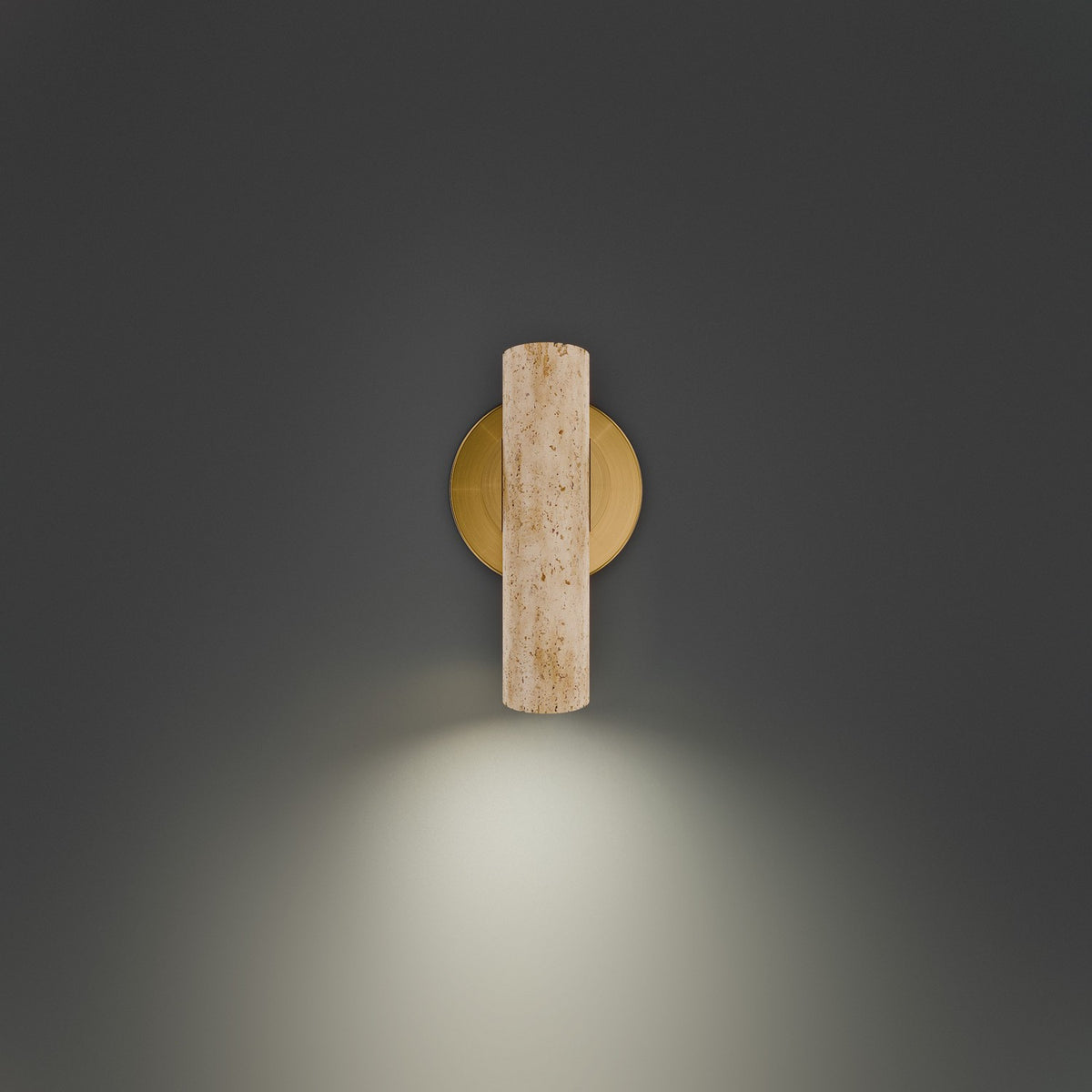 Modern Forms Holden Task Light BL234608-WV/AB Beige Travertine Aged Brass