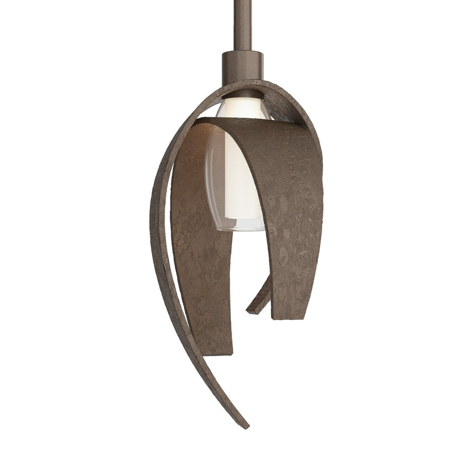 Transitional Down Mini Pendant from the Corona Collection