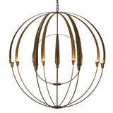 Contemporary 12 Light Chandelier from the Cirque Collection