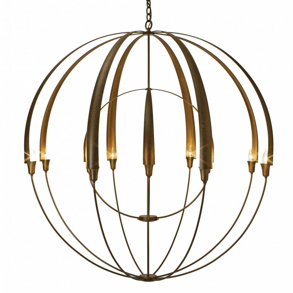 Contemporary 12 Light Chandelier from the Cirque Collection