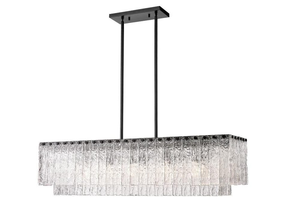 Contemporary 5 Light Chandelier from the Glacier Collection