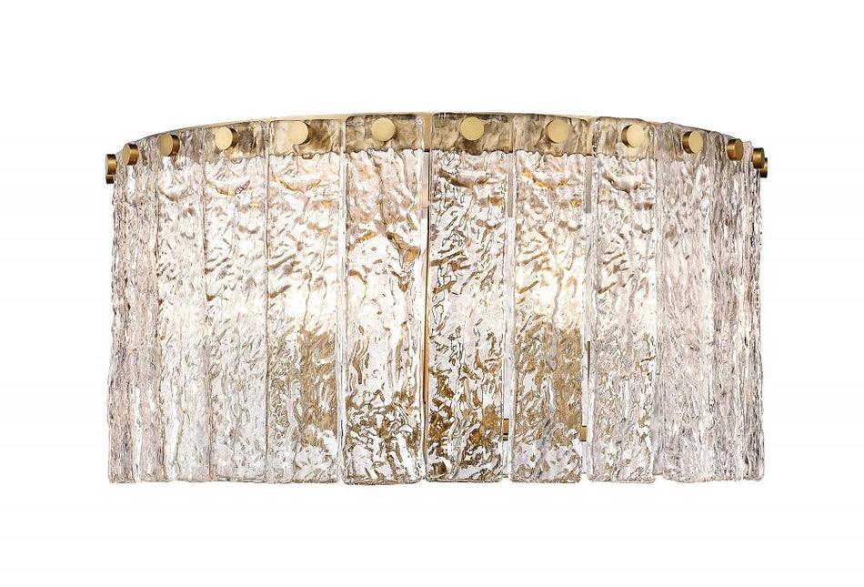 Contemporary Drum Shade Flush Mount from the Glacier Collection