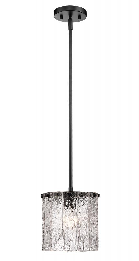 Contemporary Drum Shade Pendant from the Glacier Collection
