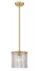 Contemporary Drum Shade Pendant from the Glacier Collection