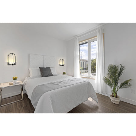 Z-Lite Devon 2 Light Wall Sconce 1947-2S-MB - angle view