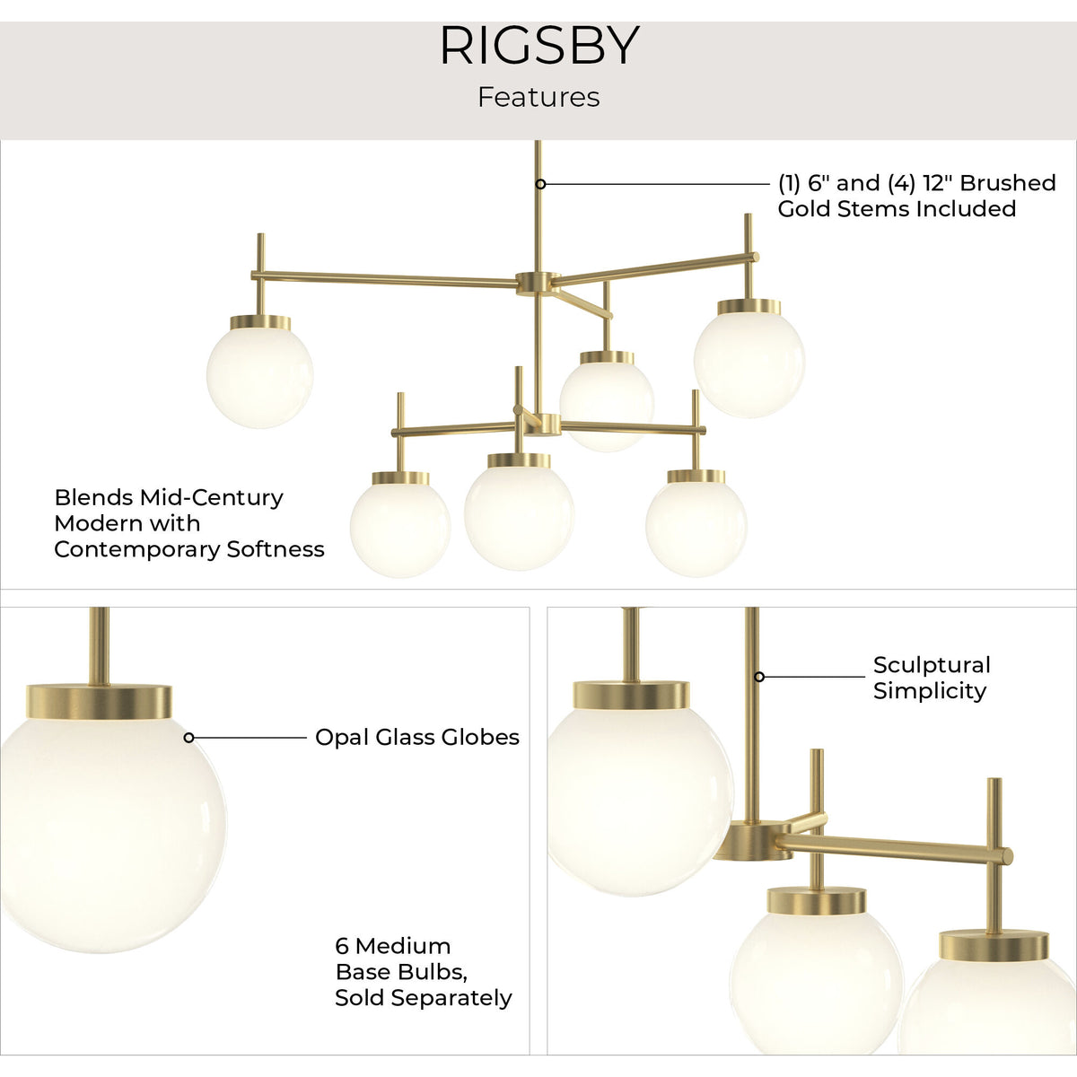 P400470-31m 6-L Chandelier