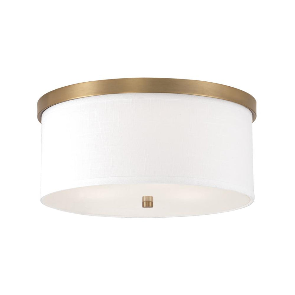 Modern Drum Shade Flush Mount from the Midtown Collection