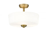 Transitional Drum Shade Semi-Flush Mount from the Arlington Collection