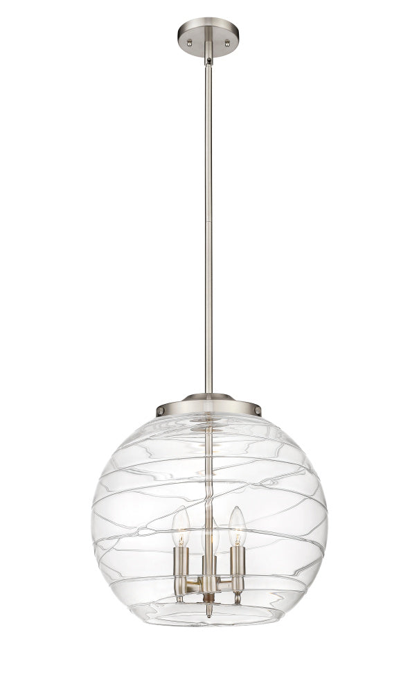 Traditional Multi Light Pendant from the Athens Water Glass Collection
