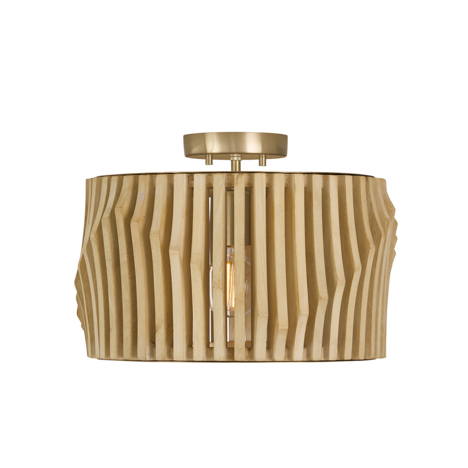 Transitional Drum Shade Pendant from the Archer Collection