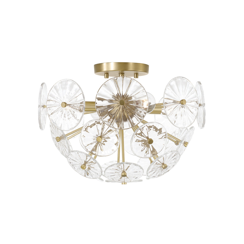 Transitional Bowl Semi-Flush Mount from the Emelie Collection