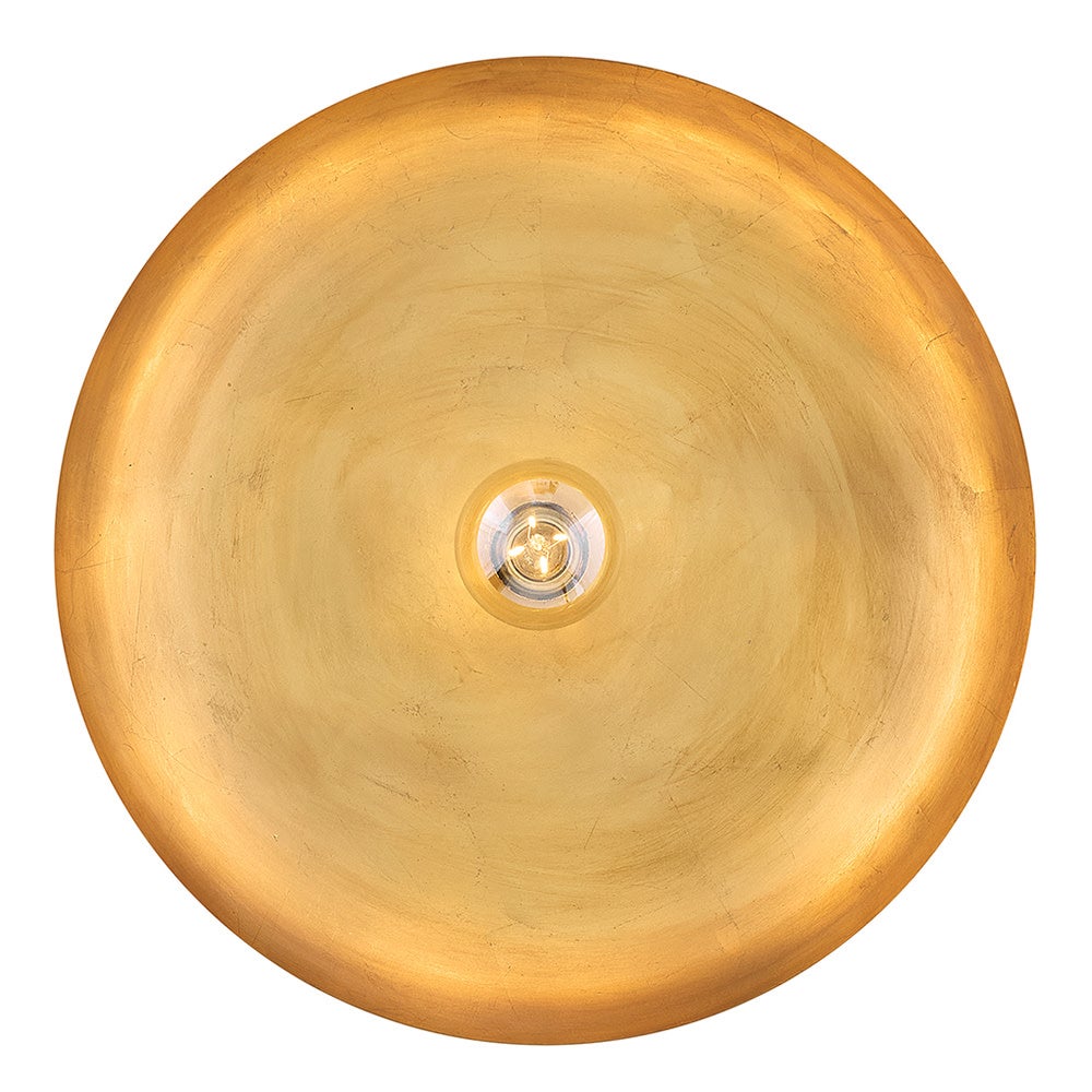 Sadie 18" Shallow Pan Pendant in Lacquered Brass