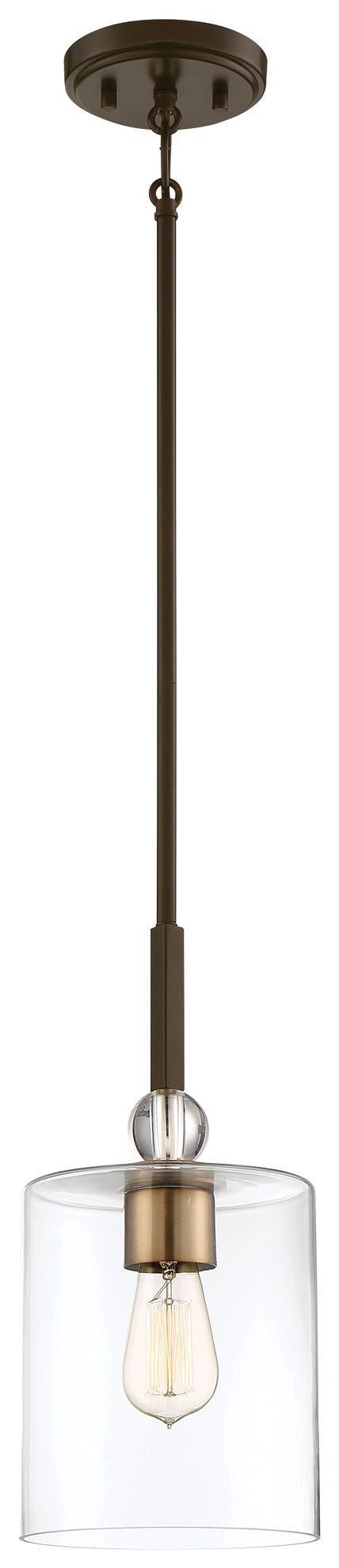 Transitional Down Mini Pendant from the Studio 5 Collection