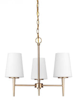 Contemporary 3 Light Chandelier from the Driscoll Collection
