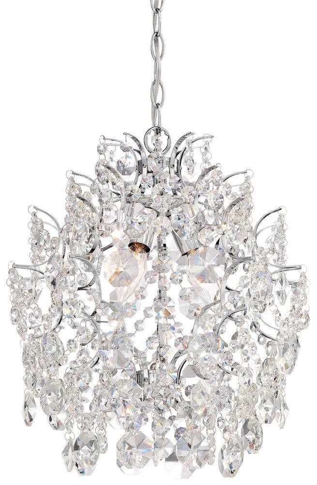 Transitional Mini Chandelier from the Isabella's Crown Collection