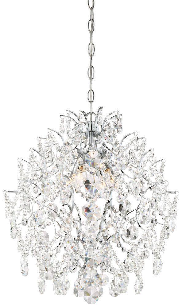 Transitional 4 Light Chandelier from the Isabella's Crown Collection