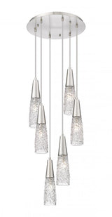 Contemporary Multi Light Pendant from the Amherst Brook Collection