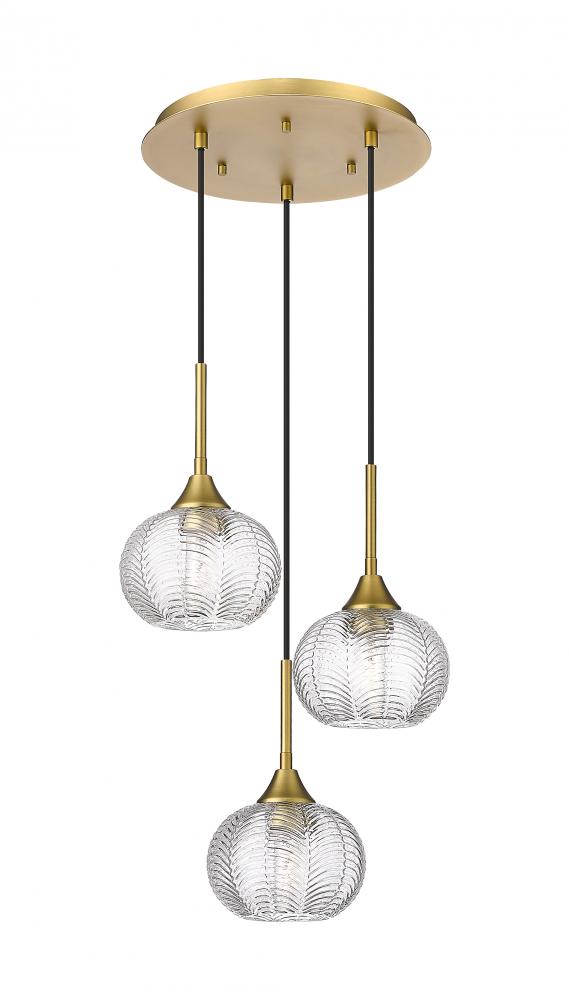 Contemporary Multi Light Pendant from the Berkshire Collection