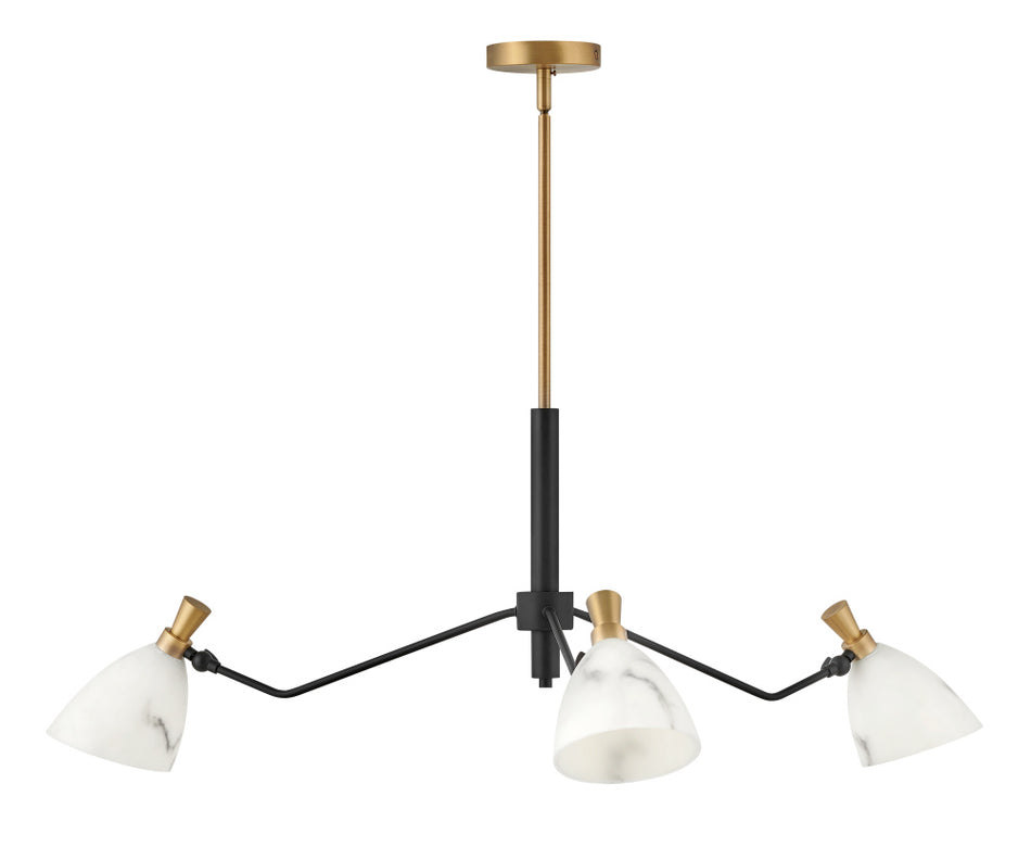 Transitional 3 Light Chandelier from the Sinclair Collection