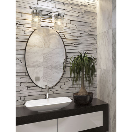 Z-Lite Archer 2 Light Vanity 344-2V-PN Polished Nickel - angle view