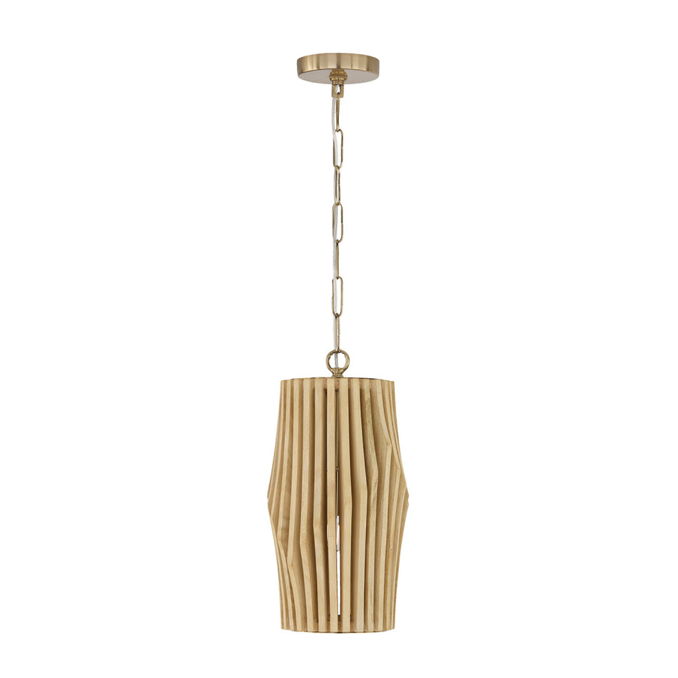 Transitional Drum Shade Pendant from the Archer Collection