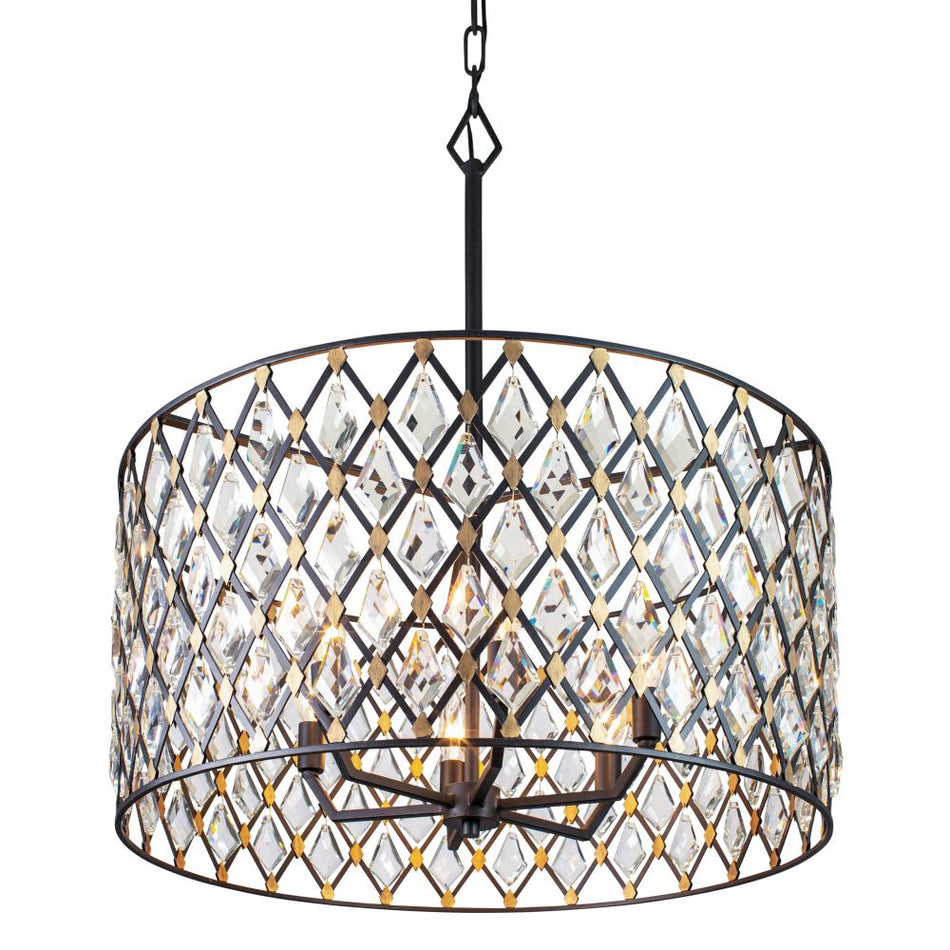 Contemporary Drum Shade Pendant from the Windsor Collection