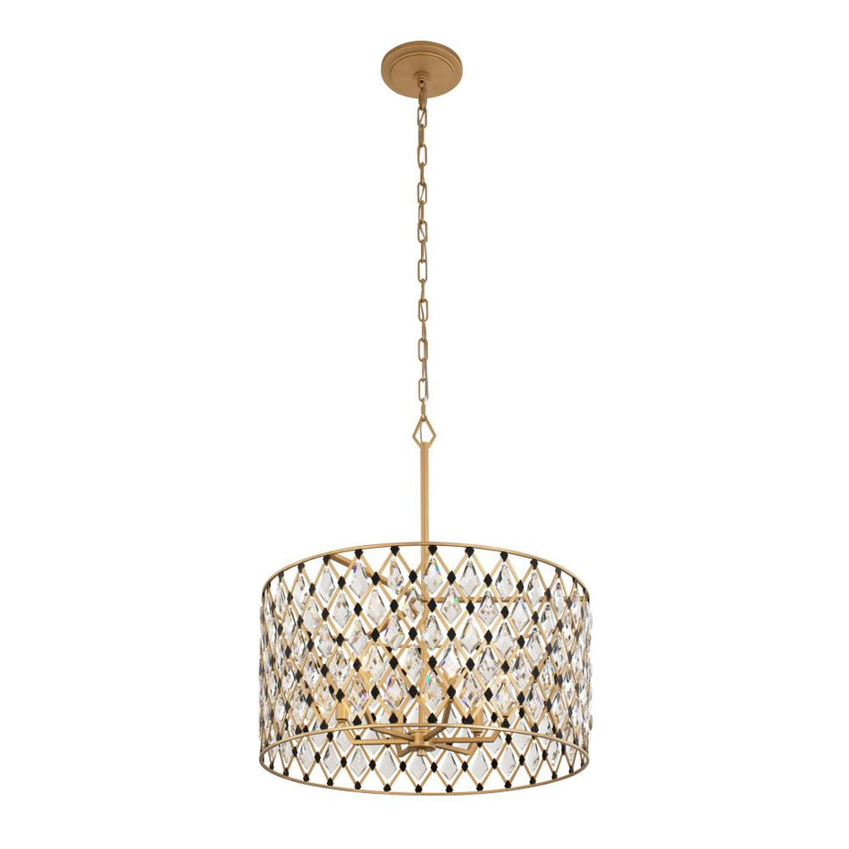 Contemporary Drum Shade Pendant from the Windsor Collection