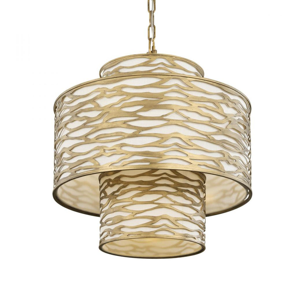 Transitional Drum Shade Pendant from the Kato Collection