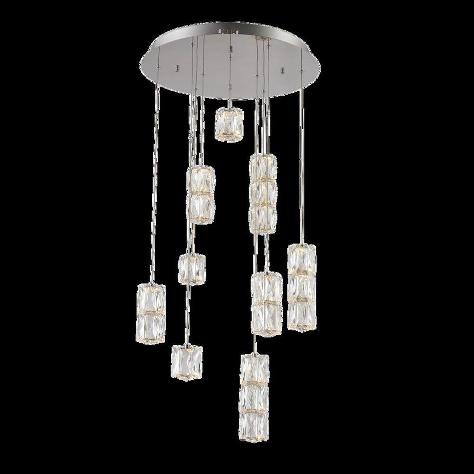 Contemporary Multi Light Pendant from the Polaris Collection