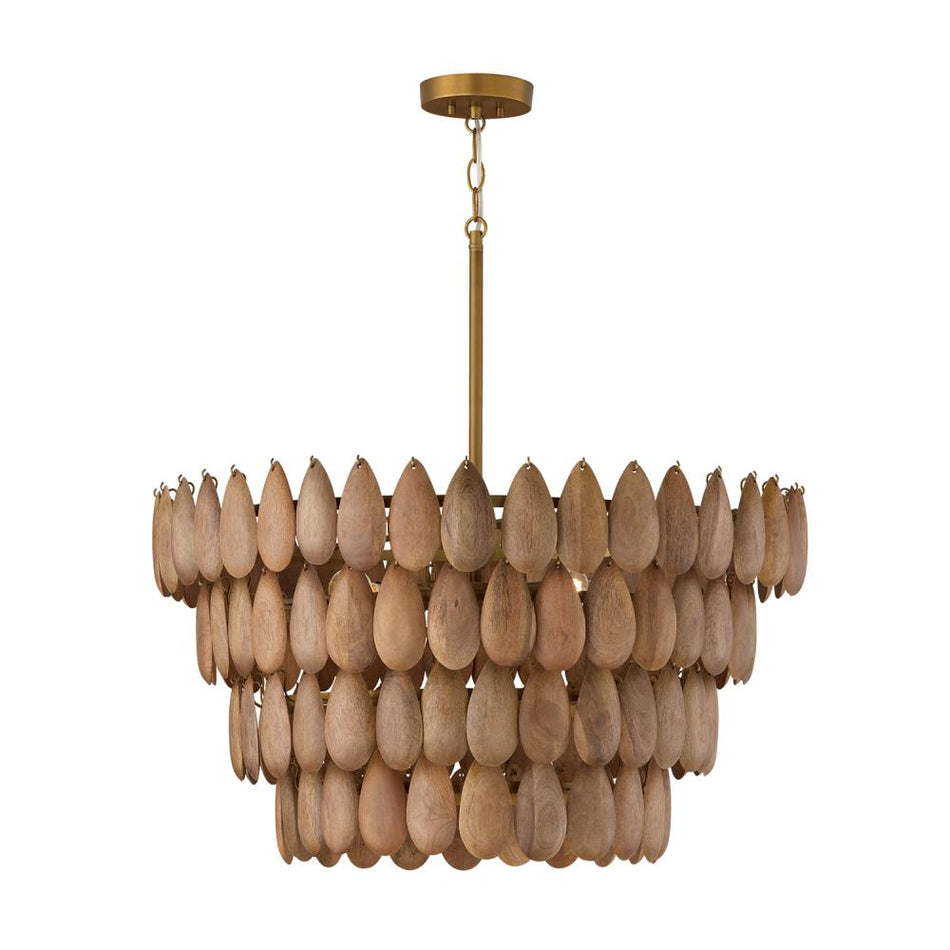Transitional Drum Shade Pendant from the Ravi Collection