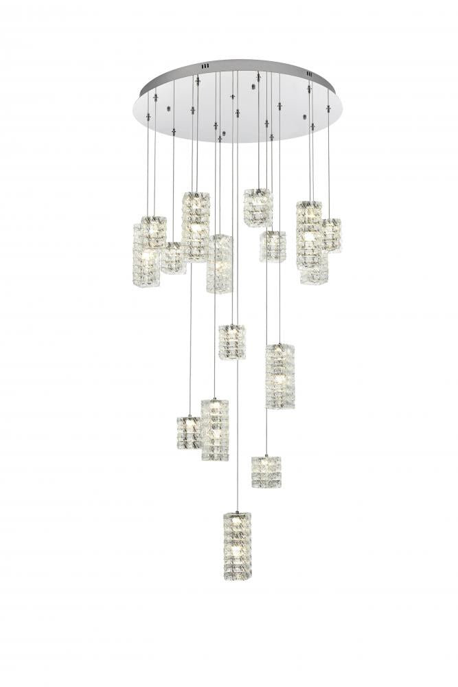Modern Multi Light Pendant from the Aston Collection