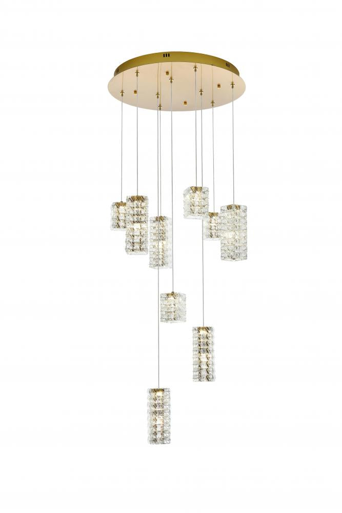 Modern Multi Light Pendant from the Aston Collection