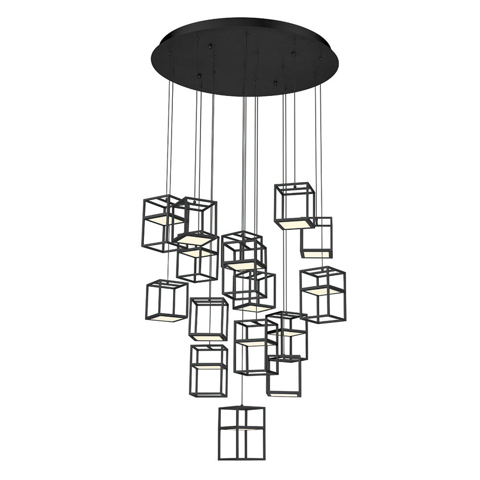 Transitional 16 Light Chandelier from the Ferro Collection