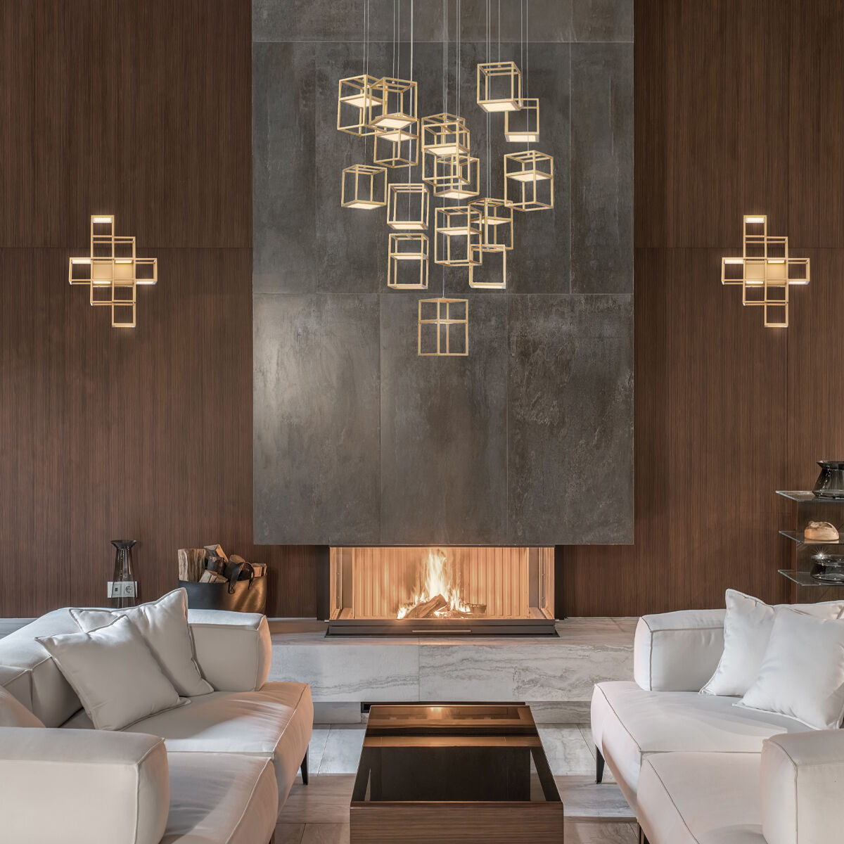 Eurofase Ferro 16 Light Chandelier - angle view