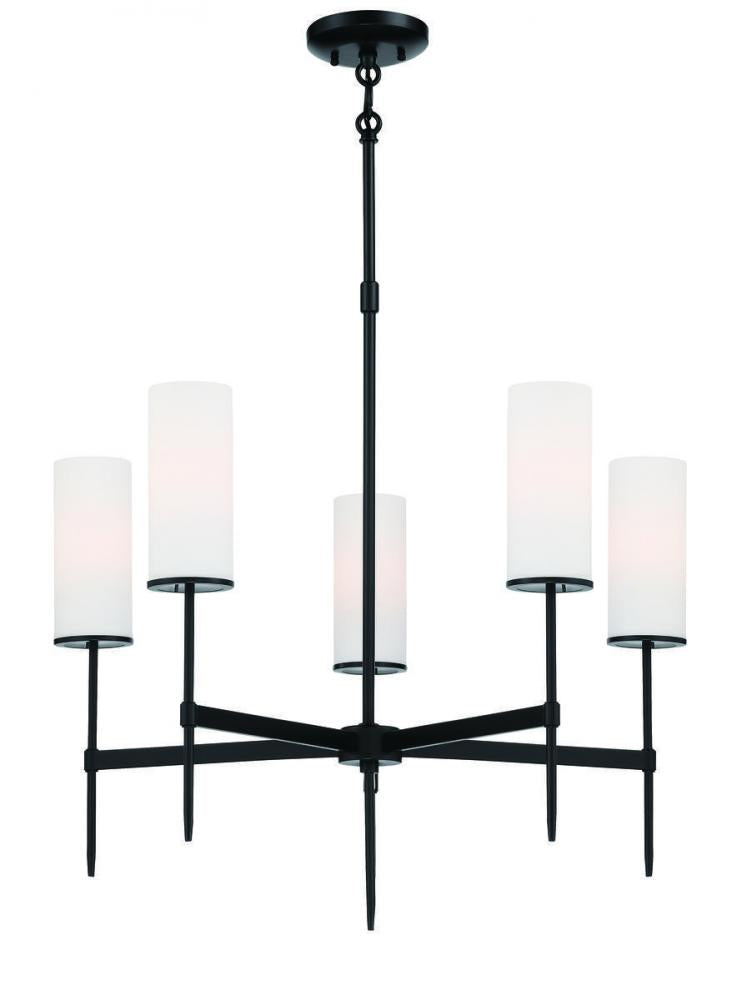 Modern 5 Light Chandelier from the First Avenue Collection