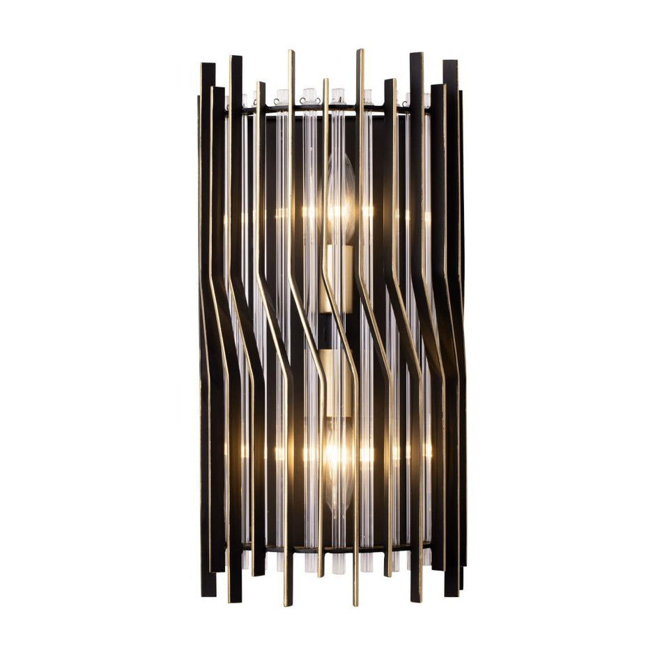 Luxe Industrial 2 Light Wall Sconce from the Park Row Collection