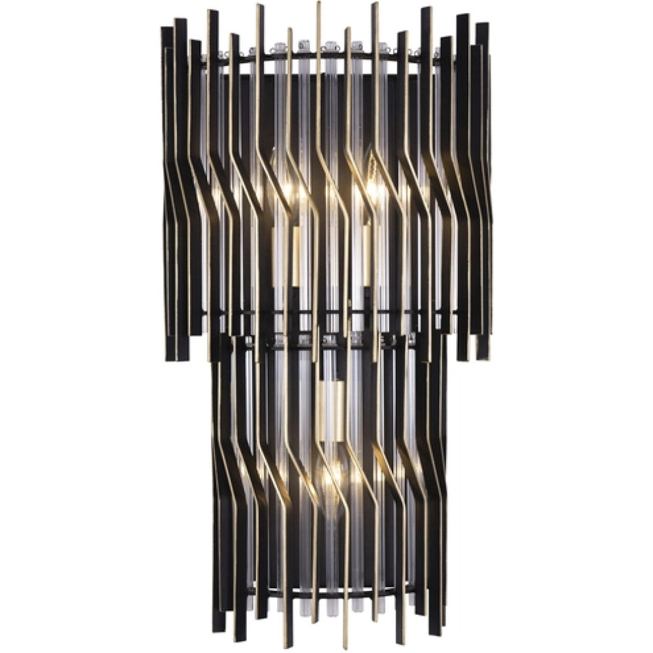 Luxe Industrial 3 Light Wall Sconce from the Park Row Collection