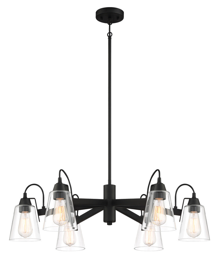 Transitional 6 Light Chandelier from the Beckonridge Collection