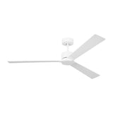 Modern Fan Down Rod from the Rozzen Smart 60 Collection